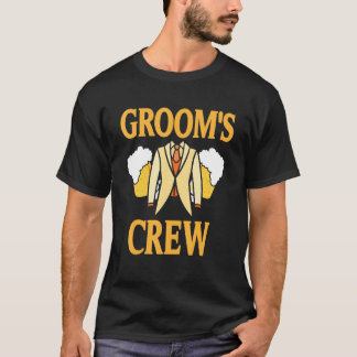 Bräutigam-Crew Retro Coole Junggesellenparty-Desig T-Shirt