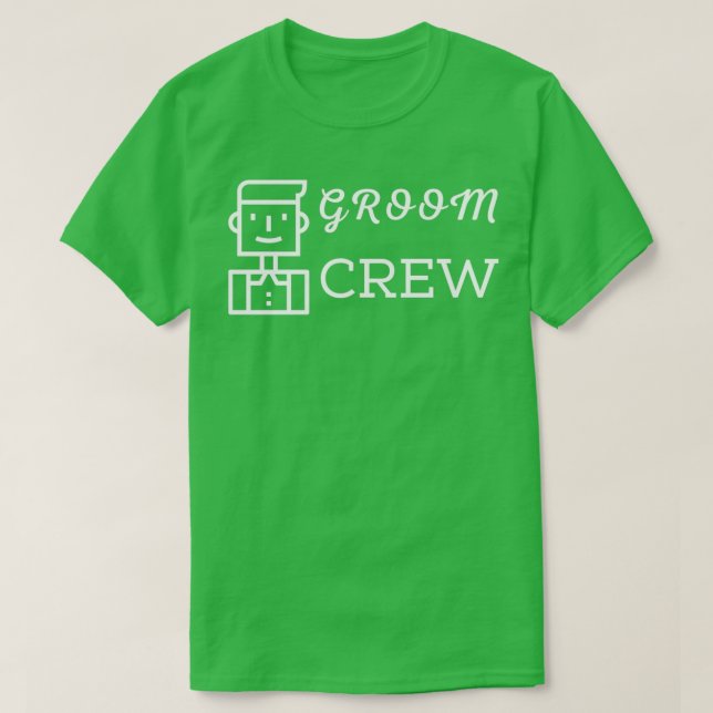 Bräutigam-Crew T-Shirt (Design vorne)