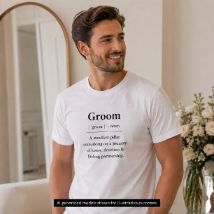 Bräutigam-Definitions-T-Shirt Bräutigam-Geschenk T-Shirt