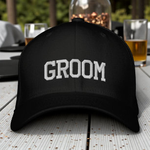 Bräutigam Einfache Moderne Typografie Hochzeit Ben Bestickte Baseballkappe