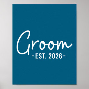 Bräutigam est 2026 Ehemann Junggesellenabschiedsta Poster