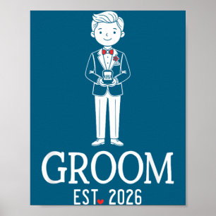 Bräutigam est 2026 passende Braut Bräutigam 2026 F Poster