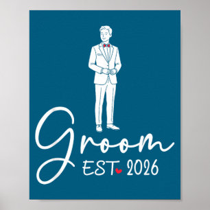 Bräutigam est 2026 passender Bräutigam Braut 2026 Poster