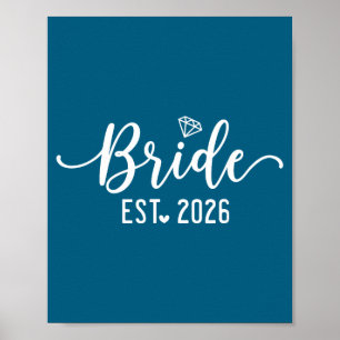Bräutigam est 2026 passender Bräutigam Braut 2026 Poster