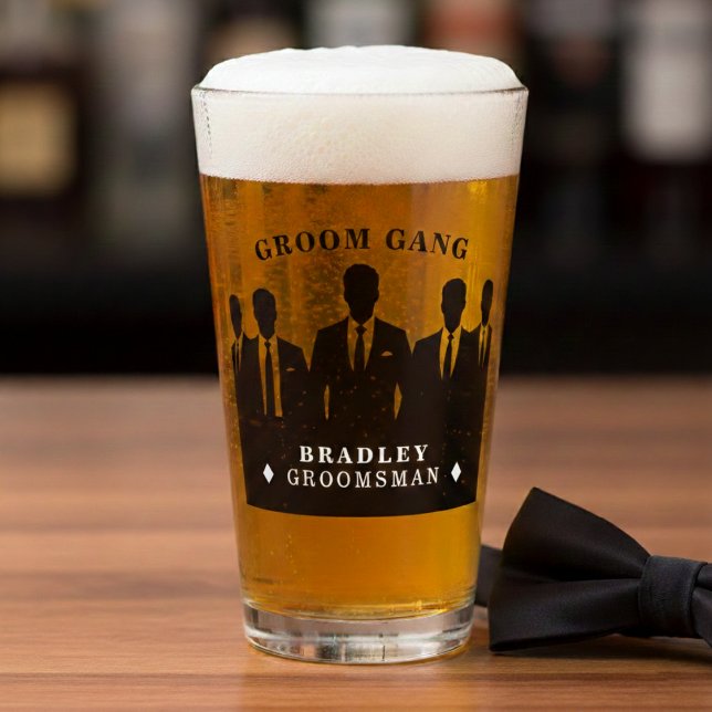 Bräutigam Gang Männer im Anzug Junggesellenabschie Glas (Groom Gang Men in Suits Bachelor Party Groomsman Glass
)
