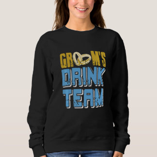 Bräutigam-Getränketeam Retro Vintage Junggesellena Sweatshirt