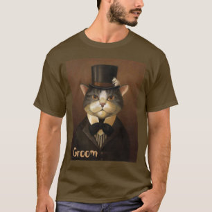 BRÄUTIGAM, lustige Bräutigamkatze T-Shirt