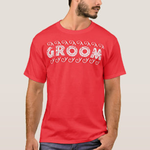 Bräutigam Maori-Stil Stammes-Tattoo Paar-Geschenki T-Shirt