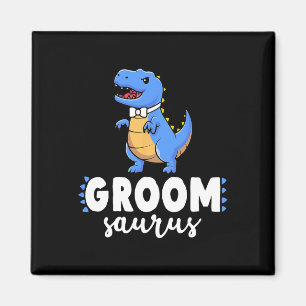 Bräutigam Saurus Dinosaur Verlobung Hochzeit Paare Magnet