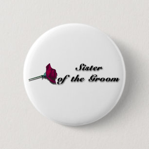 Bräutigam-Schwester-Knopf Button