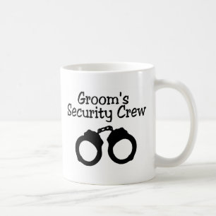 Bräutigam-Sicherheits-Crew-Handschellen Tasse