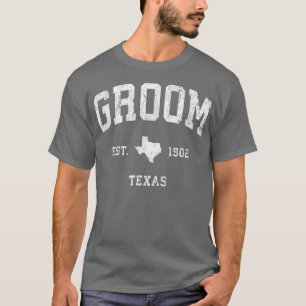 Bräutigam-Tassen TX Vintage-Athletiksport-Design T-Shirt