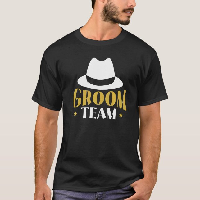 Bräutigam Team Junggesellenabschied  T-Shirt (Vorderseite)