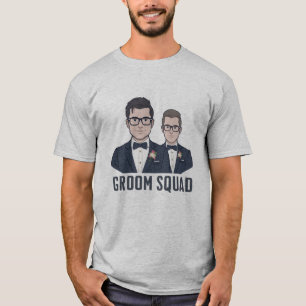Bräutigam-Truppe - Cartoon-T-Shirt für Trauzeugen T-Shirt