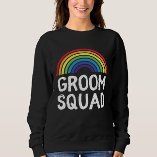 Bräutigam-Truppe Stolz Hochzeit LGBT Schwule Jungg Sweatshirt