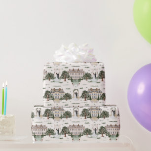 Bräutigam und Braut für Hochzeits-Brautabschiedspa Geschenkpapier
