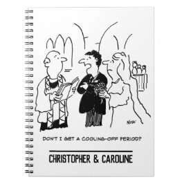 Bräutigam Will eine Abkühlphase Notizblock