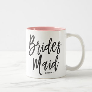 Brautjungern   Skriptstil Custom Wedding Zweifarbige Tasse
