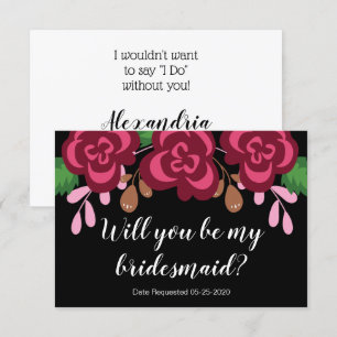 Brautjungfer-Anfrage Wirst du modern sein Einladung