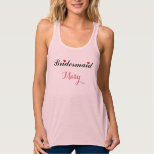 Brautjungfer Benutzerdefinierter Name Brautdusche  Tank Top