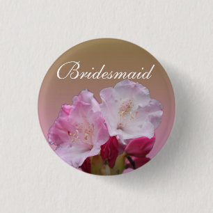 Brautjungfer Blumenknopf Button