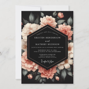 Brautjungfer Blush Petal Noir Einladung
