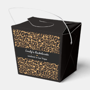 Brautjungfer Braut Boujee Trendiger Leopardenprint Geschenkschachtel