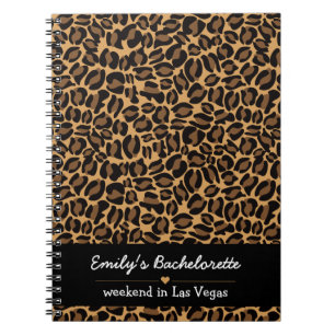 Brautjungfer Braut Boujee Trendiger Leopardenprint Notizblock