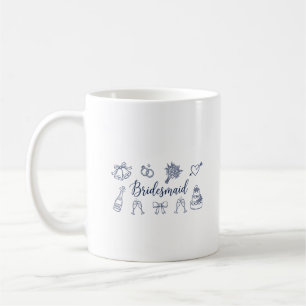 Brautjungfer Braut Squad Bow Brautparty Hochzeit Kaffeetasse