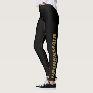 Brautjungfer Brautjungfer Fett Gedruckte Hochzeits Leggings