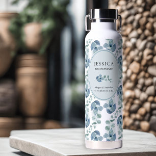 Brautjungfer Brautparty Eukalyptus Hochzeit Trinkflasche