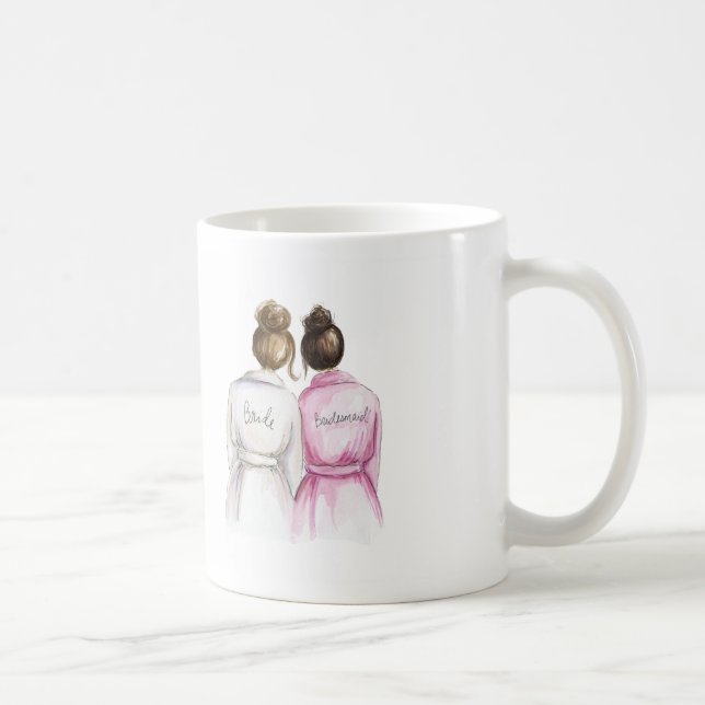 Brautjungfer? Brünettes Kaffeetasse (Rechts)
