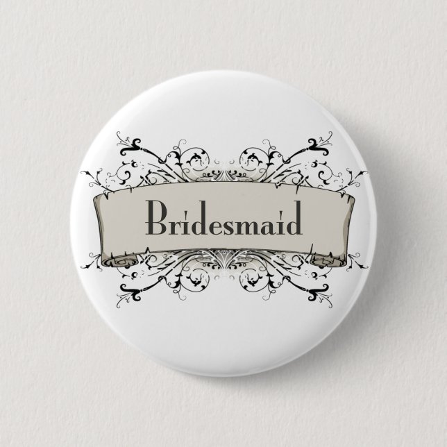 *Brautjungfer Button (Vorderseite)