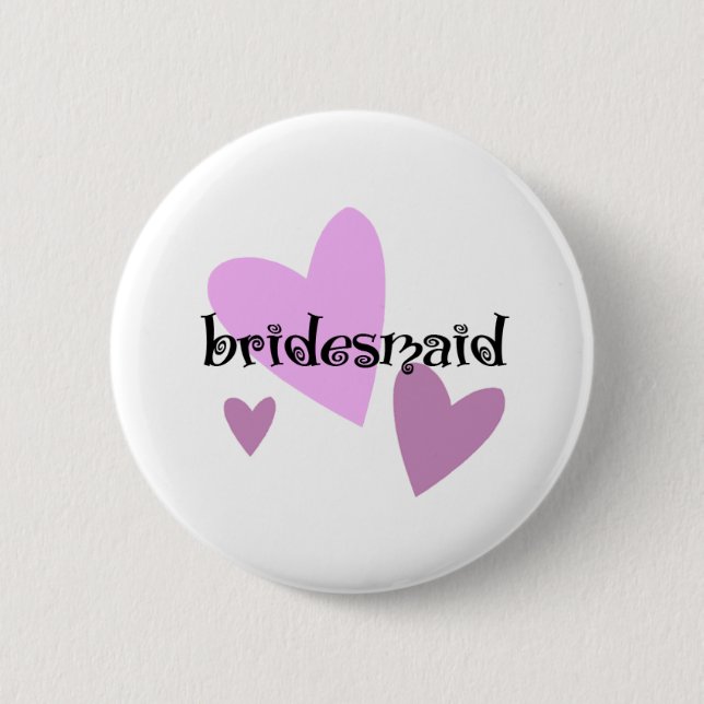 Brautjungfer Button (Vorderseite)