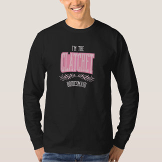 Brautjungfer Damen Clatchet passende Junggesellinn T-Shirt