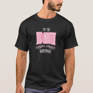 Brautjungfer Damen Große Mund Passende Junggeselli T-Shirt