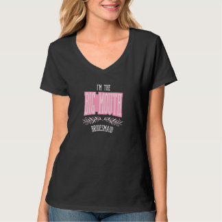Brautjungfer Damen Große Mund Passende Junggeselli T-Shirt