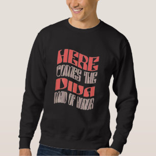 Brautjungfer Diva Retro passend Junggesellinnenabs Sweatshirt