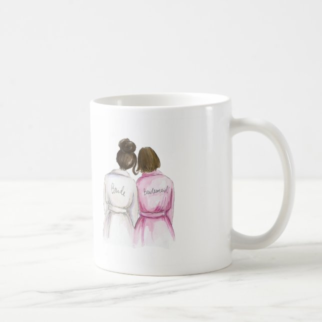 Brautjungfer? Dunkles Kaffeetasse (Rechts)