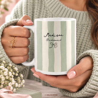 Brautjungfer Ehrenjungfer Brautparty-Geschenk Hoch Kaffeetasse