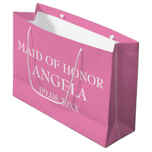 Brautjungfer Elegante individuelle Namensgeschenke Große Geschenktüte