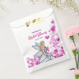 Brautjungfer-Feenkönigin Rosa Herzen Mode P Geschenktütchen