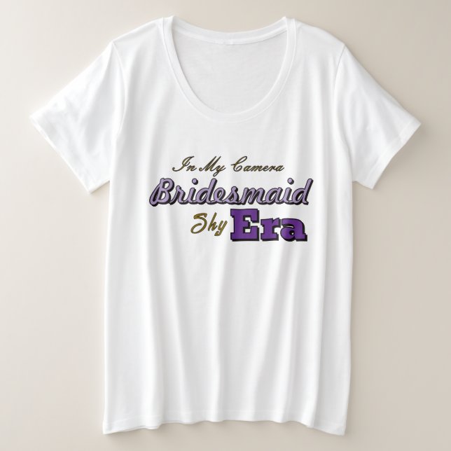 Brautjungfer  große größe T-Shirt (Design vorne)