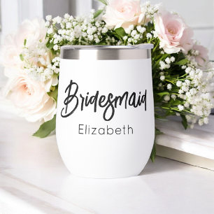 Brautjungfer Hochzeit Schwarz Weiß