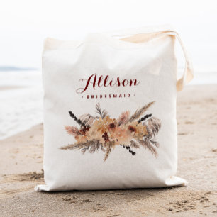 Brautjungfer Hochzeitstasche Pampas Tragetasche