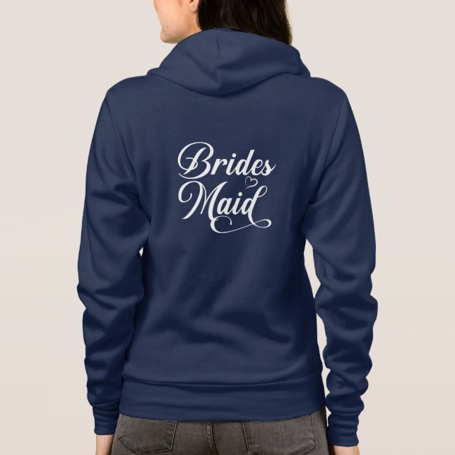 Brautjungfer Hoodie (Rückseite)