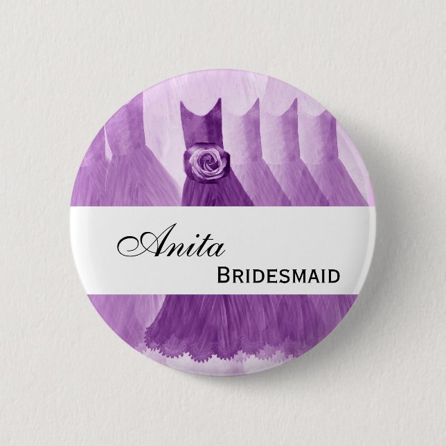 BRAUTJUNGFER individueller Name Button (Vorderseite)