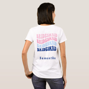 Brautjungfer-Junggesellinnen-Abschiedparty Strand T-Shirt