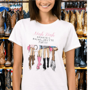Brautjungfer-Junggesellinnenabschied Mode individu T-Shirt