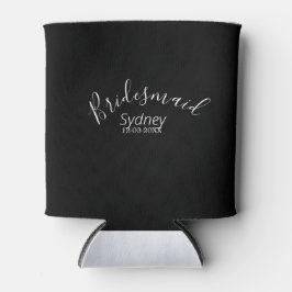 Brautjungfer Junggesellinnenabschied Name modern  Dosenkühler